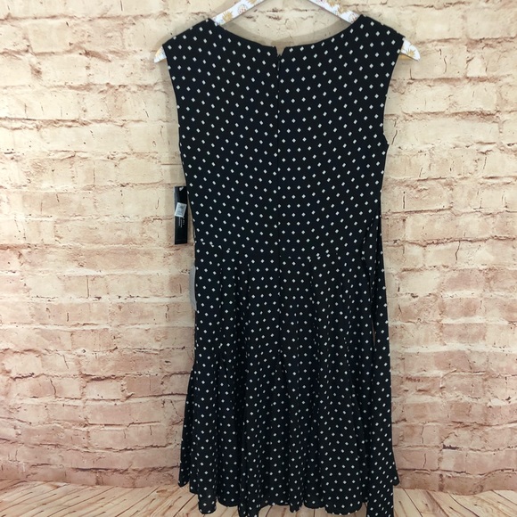 NWT Tahari Dot Wrap Dress - Picture 3 of 8